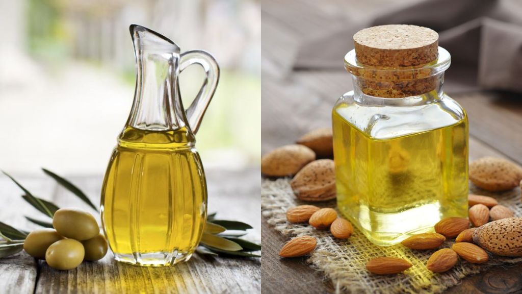 olive oil and almond oil
