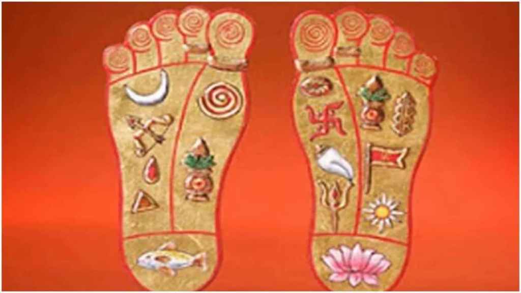 Goddess Lakshmi's feet