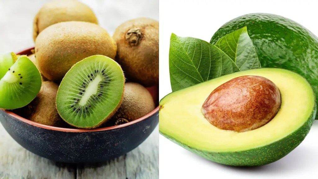 kiwi and avocado